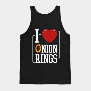 I Love Onion Rings - Vegetable Food Statement Quote Tank Top